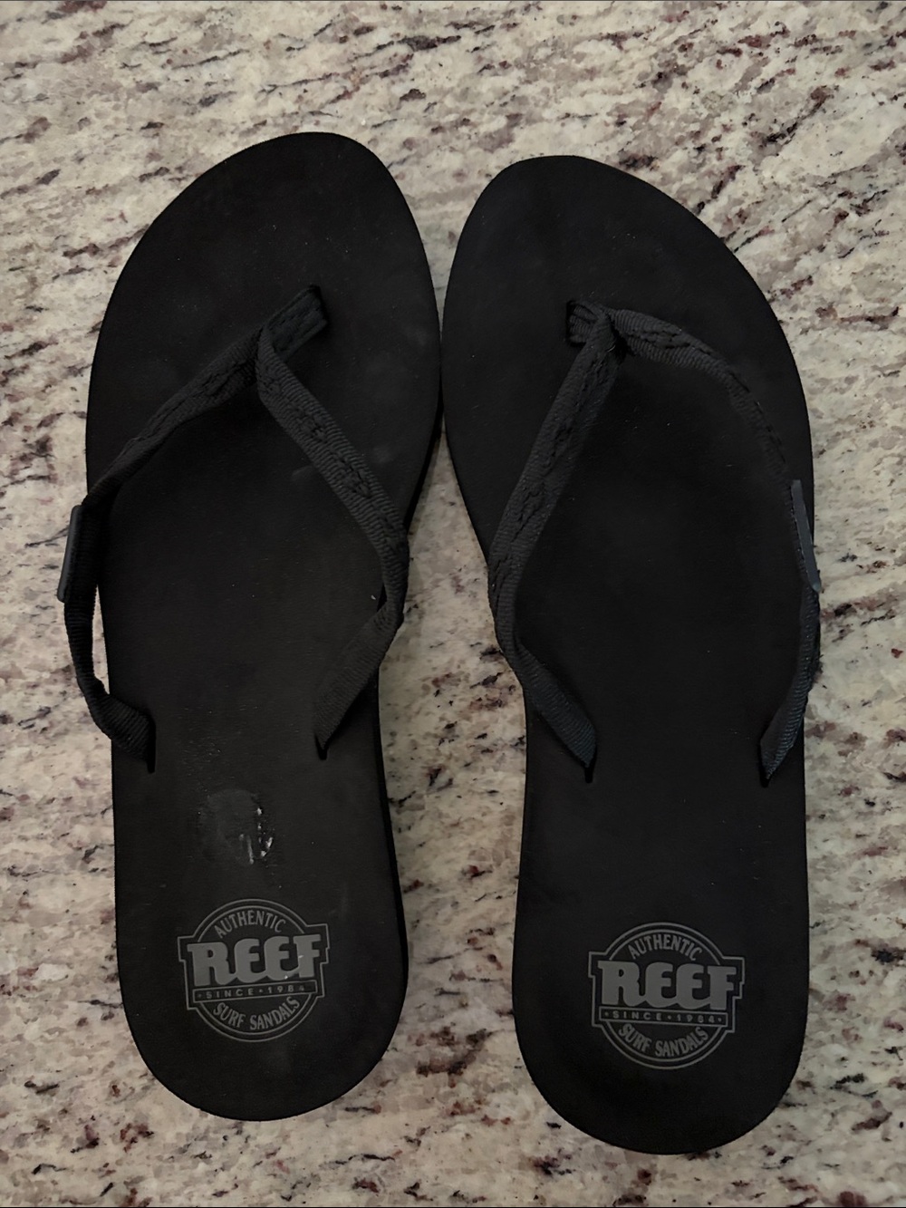 Reef Black Minimalist Flip Flops